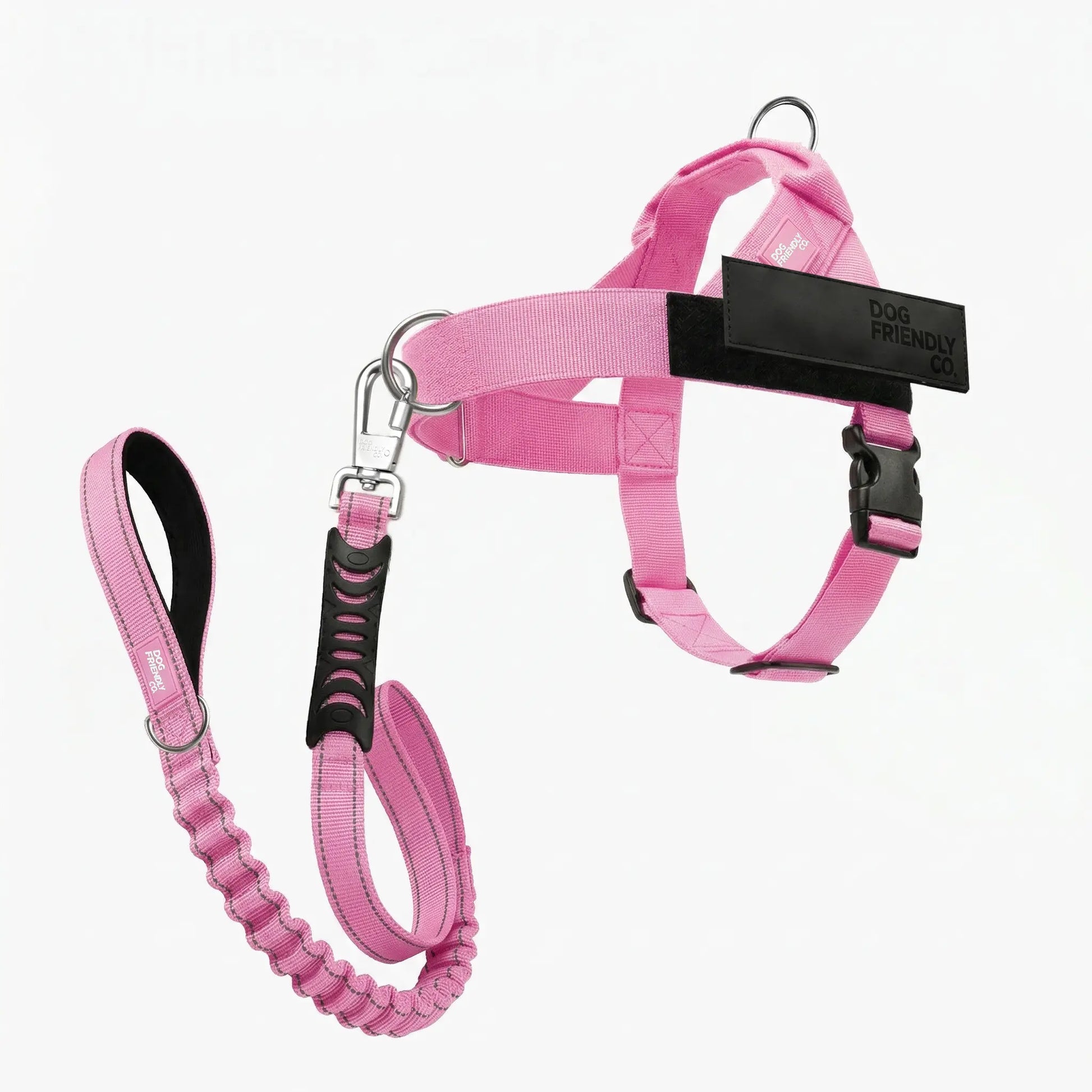 Dog Friendly Co. Harness + No-Pull D-Ring + Bungee Leash