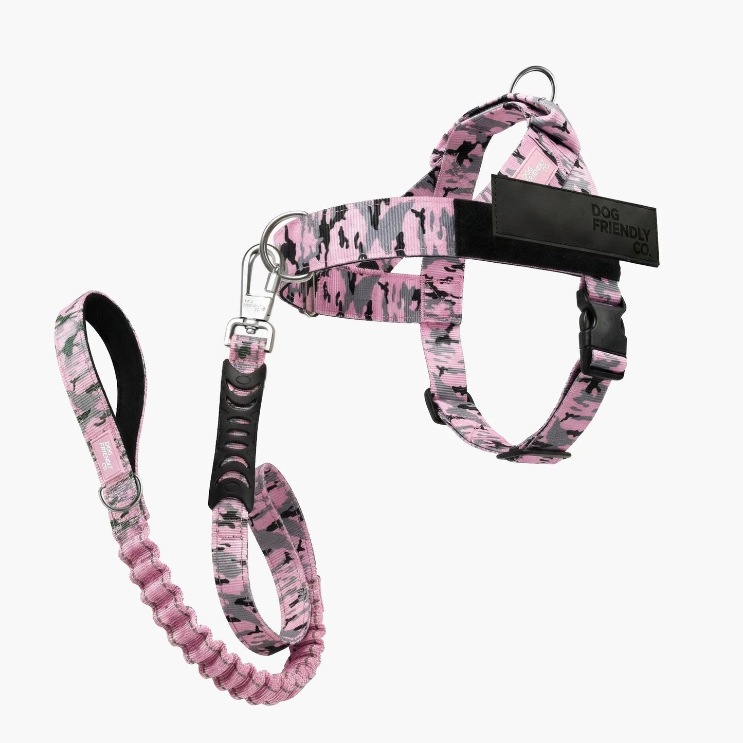 Dog Friendly Co. Harness + No-Pull D-Ring + Bungee Leash