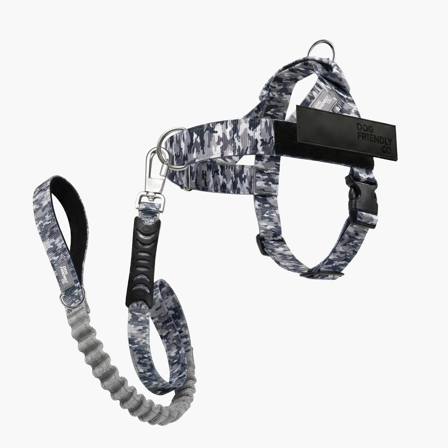 Dog Friendly Co. Harness + No-Pull D-Ring + Bungee Leash