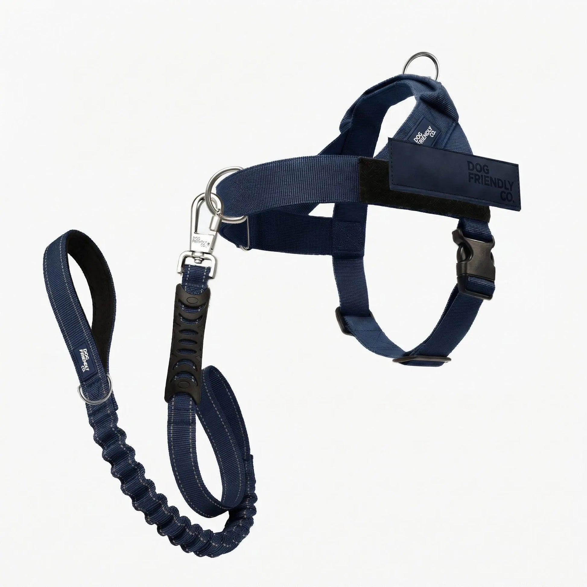 Dog Friendly Co. Harness + No-Pull D-Ring + Bungee Leash